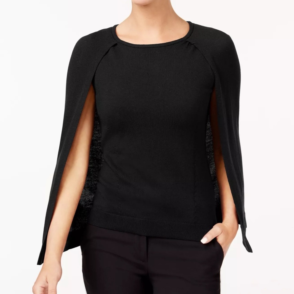 Kobi Halperin Black Cape Sweater XS